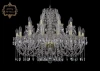 11.12.16+8.300.Gd.Sp Подвесная большая люстра Art Classic 11.12 11.12.16+8.300.Gd.Sp (220V, хрусталь, на цепи, подсвечник, свеча)