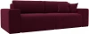 121301 Диван прямой Лига-036 НПБ Классик (Бордовый/Микровельвет) Лига Диванов арт.121301