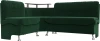 126111L Диван кухонный угловой Сидней левый угол (Зеленый/Велюр) Лига Диванов арт.126111L