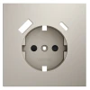 VLS001003 Накладка для розетки с заземлением и защитными шторками, с USB A+C Voltum S70 VLS001003 (кашемир)