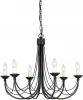 CB6-BLACK Подвесная люстра Elstead Carisbrooke CB6-BLACK (220V, на цепи, подсвечник, свеча)
