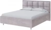 1908904 PROxSON Кровать Chessy без основания (Ткань: Велюр Лофти Серый) 90x190