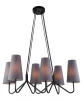 4007/6P-BK-GR-BL Подвесная люстра Lumien Hall Либера 4007/6P-BK-GR-BL