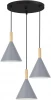 SLE1255-433-03 Светильник подвесной Evoluce Arket SLE1255-433-03 Черный/Серый E27 3*40W (220V, на проводе)