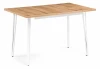 506948 Стол раскладной Woodville Денвер Лофт 120 25 мм дуб вотан / белый матовый 506948