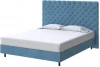 1925389 PROxSON Кровать Paris Boxspring Standart (Ткань: Велюр Monopoly Прованский синий (792)) 200x200