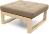 21857 Пуф Arsko Амбер сосна бежевый велюр