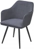 670M05788 Стул FORT 360 град. поворот. NS13 Графит, букле / черный каркас, М-City