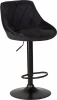 5007_BlackBase-LM LOGAN BLACK, цвет сиденья черный (MJ9-101), цвет основания черный Стул барный LOGAN BLACK (черный велюр (MJ9-101))