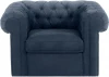 339869 Кресло Chesterfield ОГОГО (арт.339869), (Ткань/Синий)