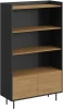846114 Стеллаж с дверцами внизу Look ОГОГО (арт.846114), (ЛДСП/Черный)
