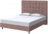 2026331 PROxSON Кровать Madrid Boxspring Standart (Ткань: Велюр Ultra Горячий шоколад) 180x200