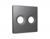 AP6633 Лицевая панель для двойной ТВ-розетки (антрацит серый) Ambrella Volt QUANT AP6633