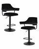 LM-5019-N_B-M_V-MJ9-101 Набор 2 шт стул барный DOBRIN CHARLY BLACK (черный велюр (MJ9-101))