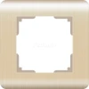 WL12-Frame-01 Рамка на 1 пост Werkel Stream, шампань