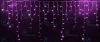 RL-i3*0.9F-T/P Гирлянда светодиодная Бахрома розовая с мерцанием 220B, 144 LED, провод прозрачный, IP54 RL-i3*0.9F-T/P Rich LED