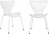 FR 0819P Комплект из 2-х стульев Bradex Home Seven Style белый с белыми ножками (FR 0819P)