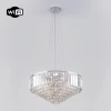 10121/9 хром Подвесная люстра Eurosvet Torreta 10121/9 хром/прозрачный хрусталь Strotskis Smart (10105/9)