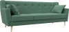 123185 Диван кухонный прямой Брайтон 3 (Зеленый/Рогожка) Лига Диванов арт.123185