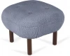 826135 Пуф Lounge Wood ОГОГО (арт.826135), (Искусственный мех/Синий)