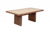 YH-S4684P-2 brown Плетеный обеденный стол, цвет коричневый 4SIS Бергамо YH-S4684P-2 brown