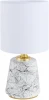 8169/1T Настольная лампа Lumion Giata 8169/1T белый/серый керамика/текстиль E14 1*40W 220V (выключатель, круглые)