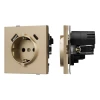 054608 Механизм розетки с USB зарядкой SCT-TENDO-MUAC-SFPL-GD (230V, 16A) (Arlight, Матовый песочный) 054608