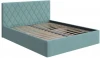 2029043 PROxSON Кровать Fresco с бельевым ящиком (Ткань: Велюр Monopoly Мятный лёд (670)) 90x200
