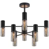 IL1295-8PPA-79 BK GD Потолочная люстра на штанге ILLUMICO IL1295-8PPA-79 BK GD