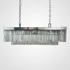 155093-22 Подвесная люстра ImperiumLoft RH 1920S ODEON CLEAR GLASS FRINGE chrome 100 155093-22 (229996-22)