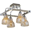 411-04-53CAB chrome + antique brass Потолочная люстра N-Light 411 411-04-53CAB chrome + antique brass