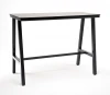 GRAY-140-70-H110-4sis 7024 Mua "Рио" стол барный из HPL 140х70см, H110, цвет столешницы "серый гранит" 4SIS УТ-00005739