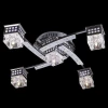 4939/5 хром/синий+красный+фиолетовый Потолочная люстра Eurosvet 4939 4939/5 хром/синий+красный+фиолетовый