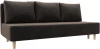 121092 Диван прямой Лига-033 (Коричневый/Велюр) Лига Диванов арт.121092