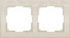 W0022303 Рамка на 2 поста (слоновая кость) W0022303 (a050799)