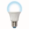 LED-A60 13W/6500K/E27/FR PLP01WH картон Лампочка светодиодная шар белая E27 13W 6500K Uniel LED-A60 13W/6500K/E27/FR PLP01WH