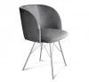 8010538106 Стул Sheffilton SHT-ST33/S37 угольно-серый/хром лак 8010538106