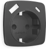 OP9100 Лицевая панель Ambrella Volt OMEGA (Графит Мягкое касание) для электрической розетки с заземлением со шторками 2USB A+C OP9100