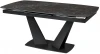 DECDF1972TBLCKMARBLEBLCK Обеденный стол M-City ACUTO2 170 BLACK MARBLE Черный мрамор матовый, керамика/ черный каркас NEW!