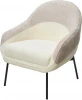 629M05441 Кресло SION 3018-01 белый / 3018-10 бежевый, шенилл / черный каркас, ®DISAUR
