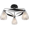 405-03-63CWB chrome + white crack + black crack Потолочная люстра N-Light 405 405-03-63CWB chrome + white crack black