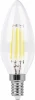 25871 Лампочка светодиодная свеча прозрачная колба E14 7 Вт 4000K нейтральное белое свечение диммируемая Feron 25871