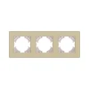 EA3GD Рамка 3-постовая золотой Kollinger Eleganz Acryl EA3GD