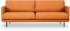 727529 Диван Ricadi трехместный ОГОГО (арт.727529), (Ткань,Рогожка/Оранжевый)