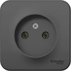 BLNRA000116 Розетка накладная без заземления (антрацит) Systeme Electric Blanca BLNRA000116