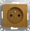 GSL000541 Розетка встраиваемая без заземления (дуб) Systeme Electric Glossa GSL000541