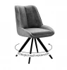 00-00083316 Стул DikLine 504 поворотный BL13 серый, ножки черные 00-00083316