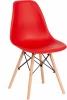 14213 Стул CINDY (EAMES) (mod. 001) / 1 шт. в упаковке Tetchair (Дерево Бук,Металл,Пластик/Красный) арт. 14213