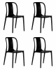 LMZL-PP669-N_B-_P-black Набор 4 шт стул обеденный DOBRIN ADAM (черный)