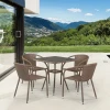 T282BNT/Y137C-W56 Light Brown 4Pcs Комплект плетеной мебели Afina T282BNT/Y137C-W56 Light Brown 4Pcs